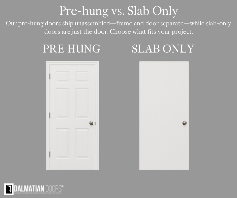 Pre-Hung vs. Slab-Only Doors: What You Need to Know for Your Home