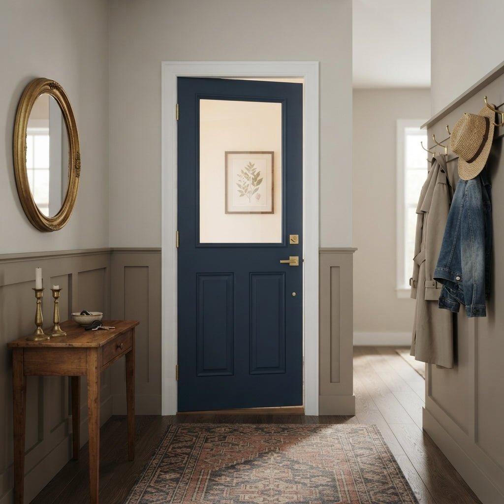 1 Lite Over 2 Wood Panel Door - DALMATIAN DOORS™ and Woodworking