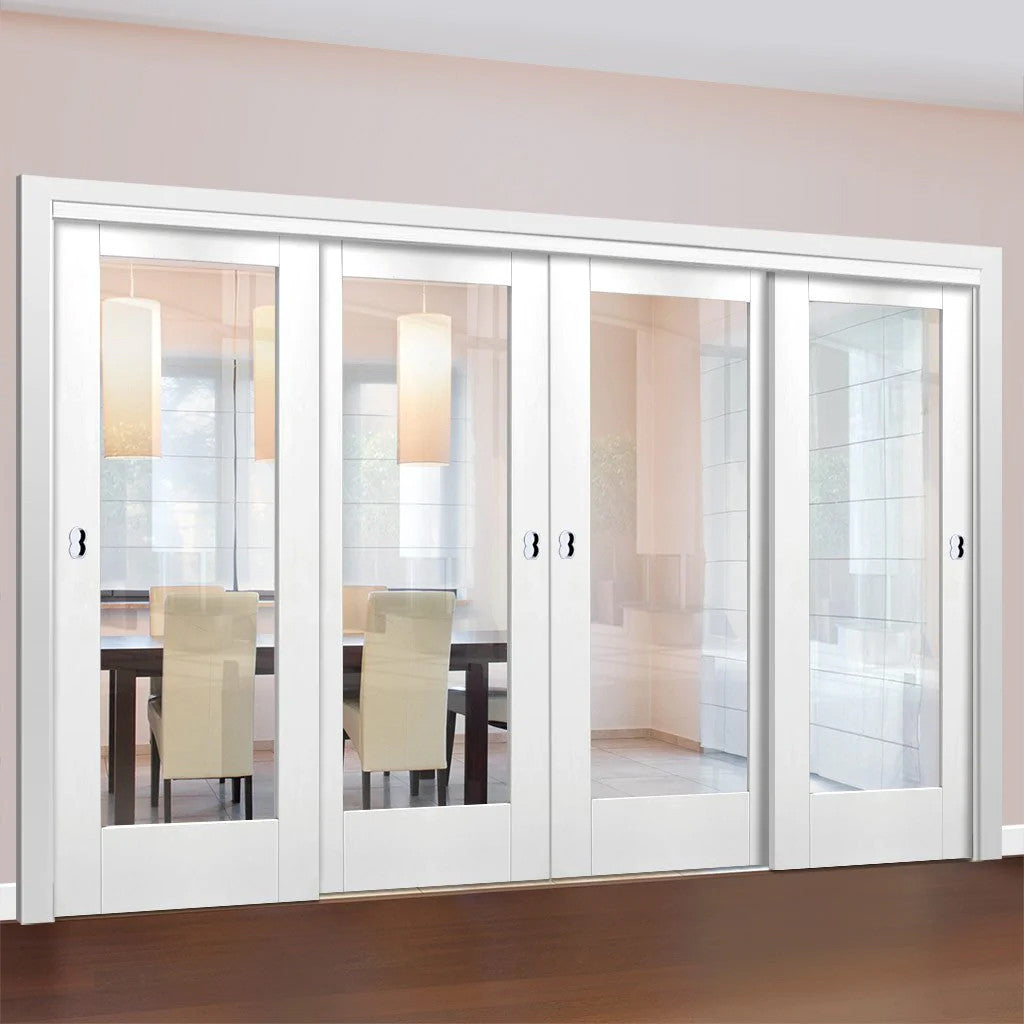 1 Lite Glass Bypass Door - DALMATIAN DOORS™ and Woodworking