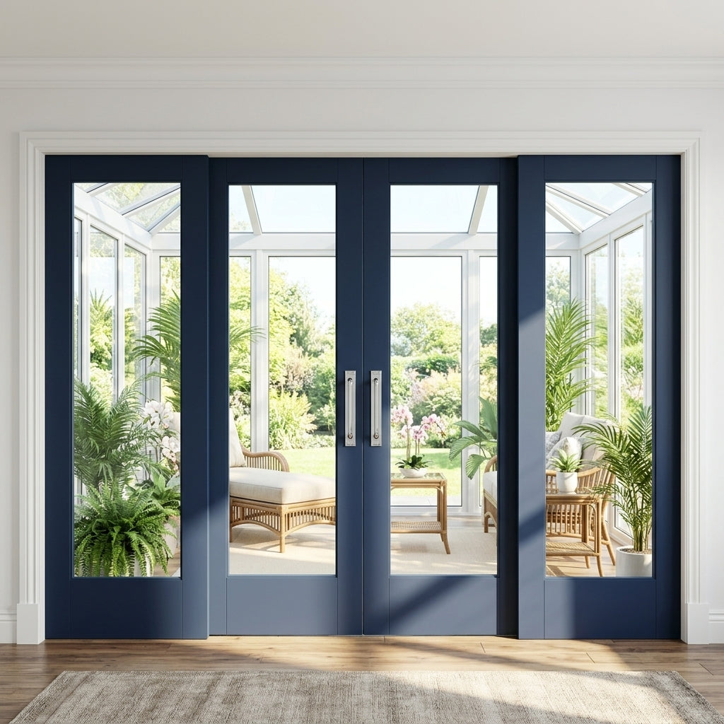 1 Lite Glass Bypass Door - DALMATIAN DOORS™ and Woodworking
