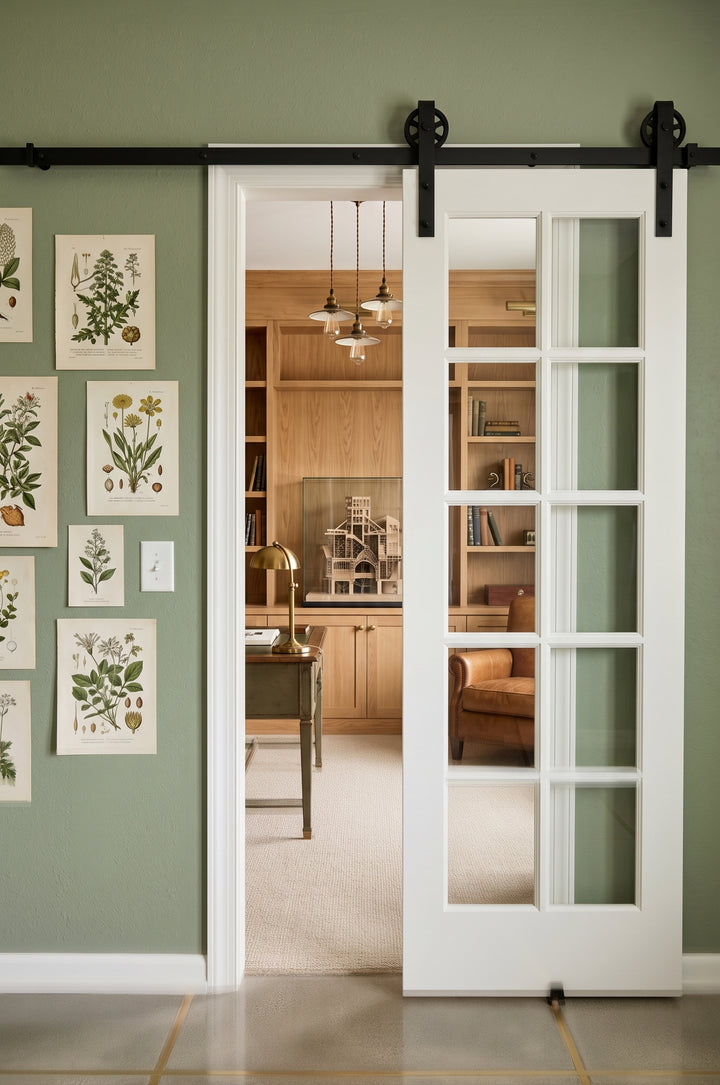 10 Lite Glass Barn Door - DALMATIAN DOORS™ and Woodworking