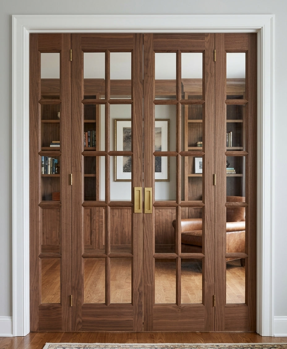 10 Lite Glass Bifold Door - DALMATIAN DOORS™ and Woodworking