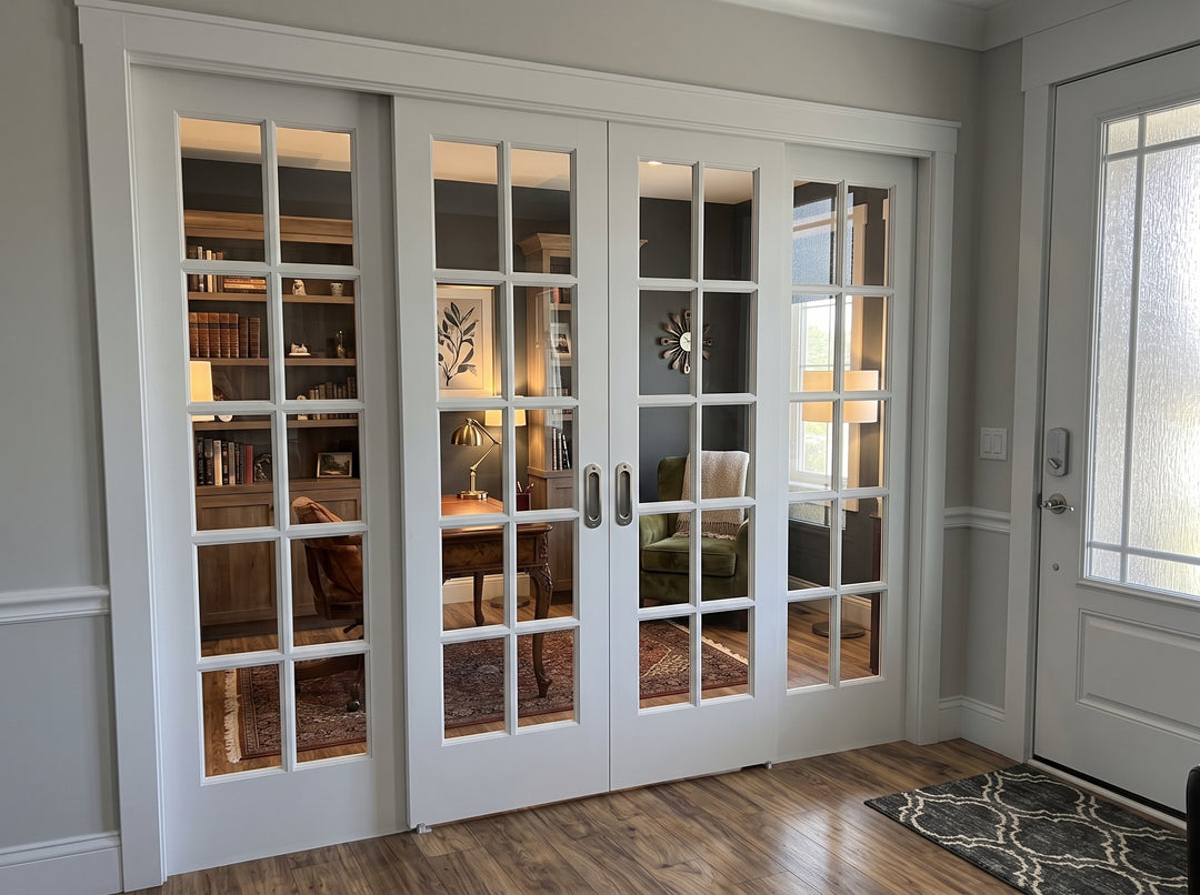 10 Lite Glass Bypass Door - DALMATIAN DOORS™ and Woodworking