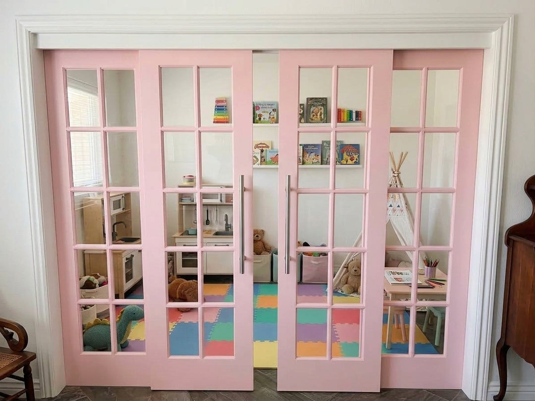 10 Lite Glass Bypass Door - DALMATIAN DOORS™ and Woodworking