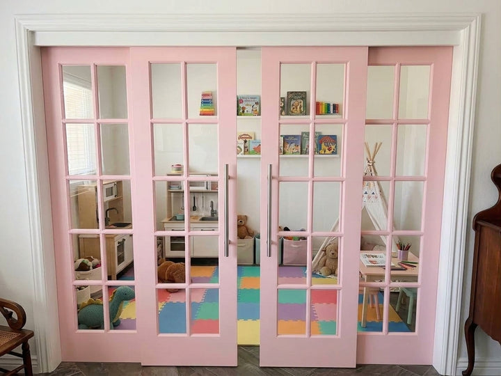 10 Lite Glass Bypass Door - DALMATIAN DOORS™ and Woodworking