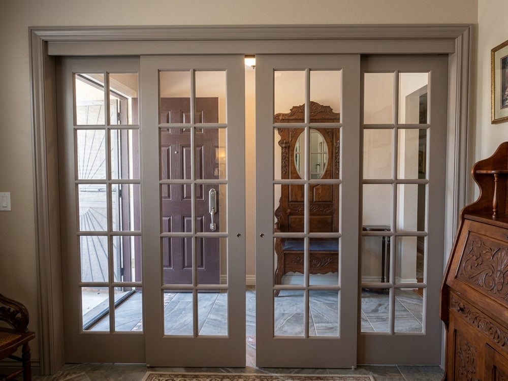 10 Lite Glass Bypass Door - DALMATIAN DOORS™ and Woodworking