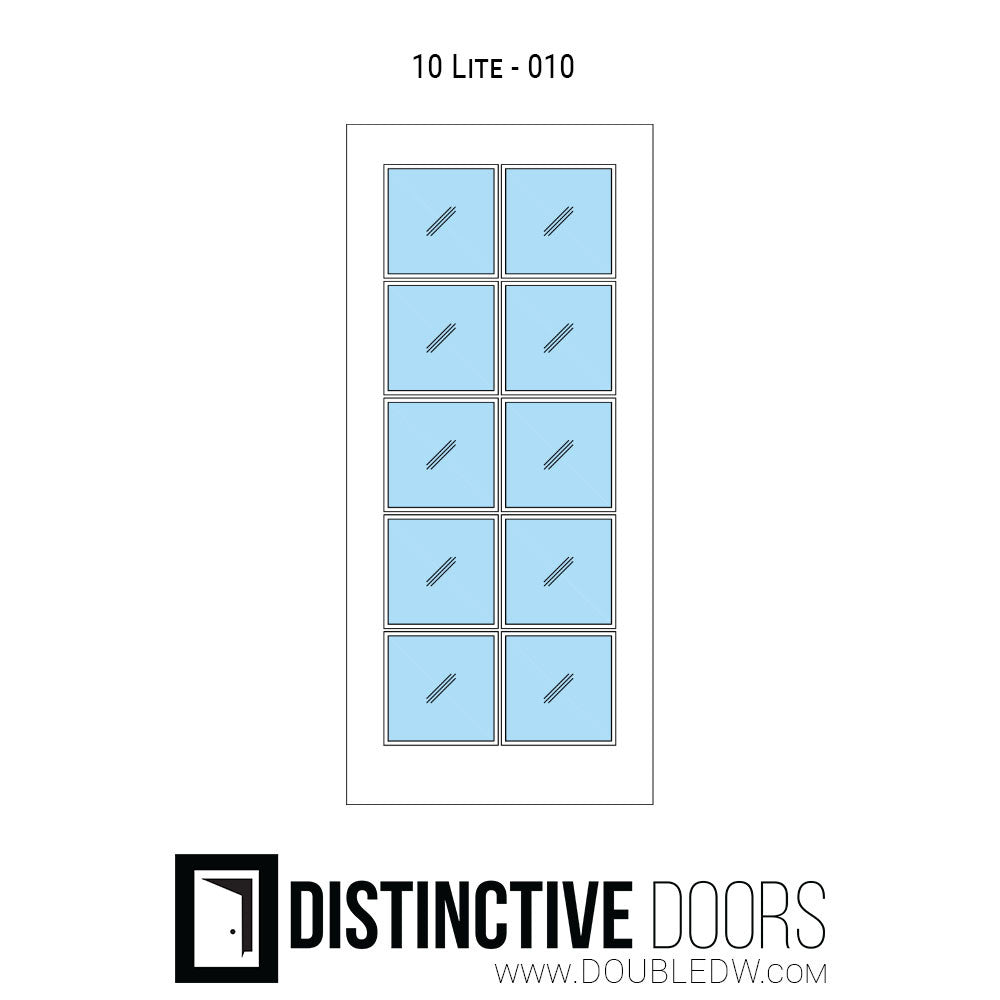 10 Lite Glass Pocket Door - DALMATIAN DOORS™ and Woodworking