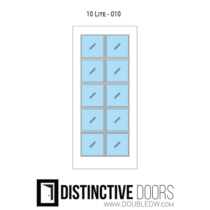 10 Lite Glass Pocket Door - DALMATIAN DOORS™ and Woodworking