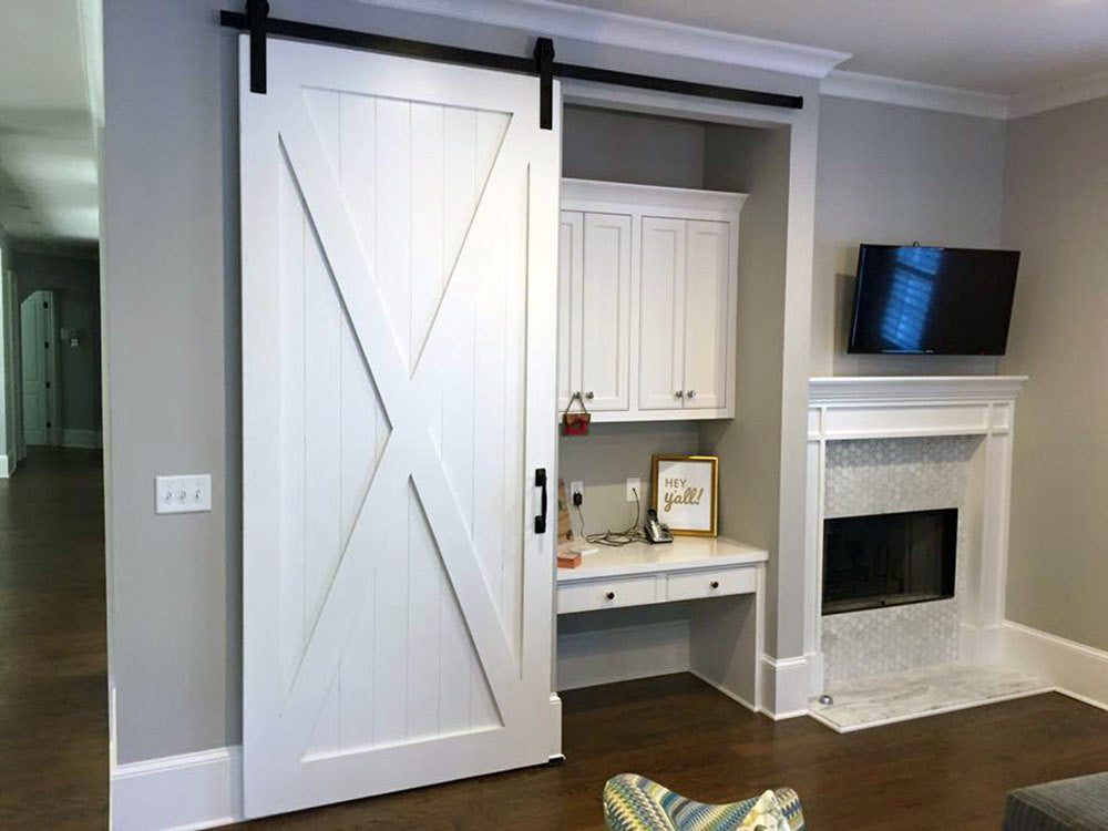 X Brace Wood 1 Panel Barn Door - DALMATIAN DOORS™ and Woodworking