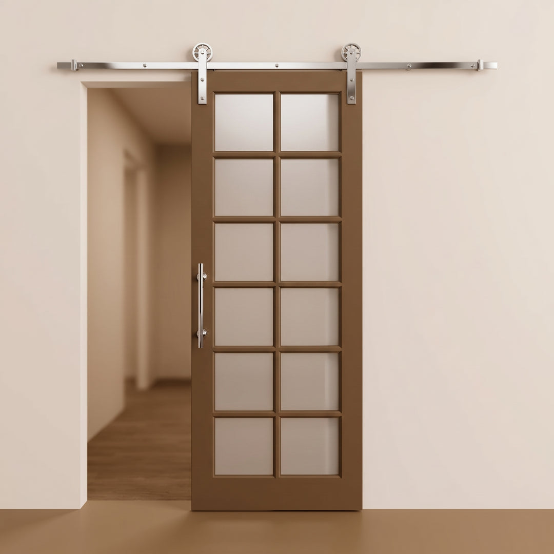 12 Lite Glass Barn Door - DALMATIAN DOORS™ and Woodworking