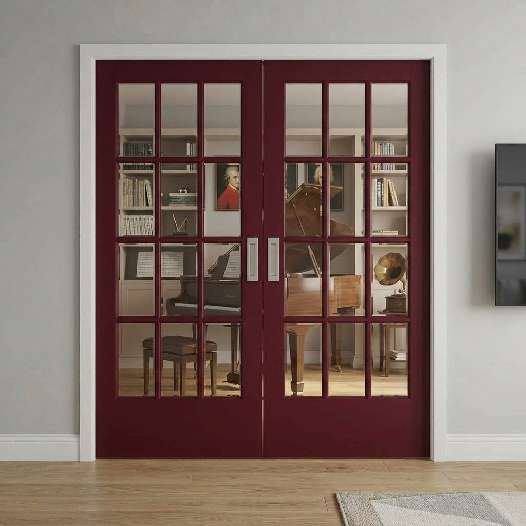 12 Lite Glass Pocket Door - DALMATIAN DOORS™ and Woodworking