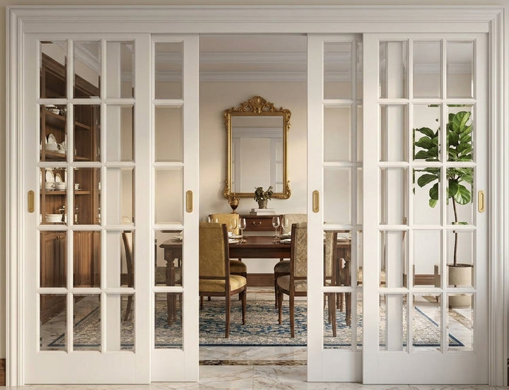 15 Lite Glass Bypass Door - DALMATIAN DOORS™ and Woodworking