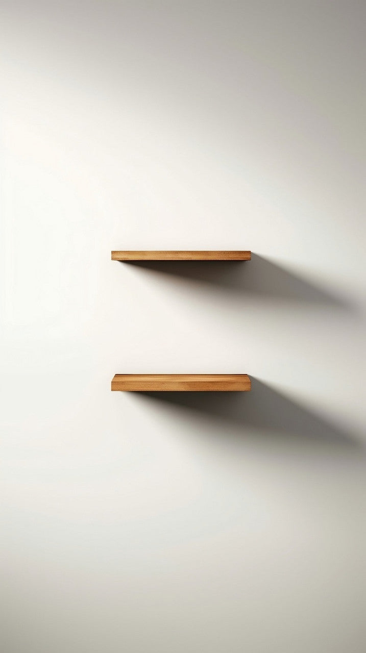 Black Walnut Butcher Block Floating Shelf - DALMATIAN DOORS™ and Woodworking