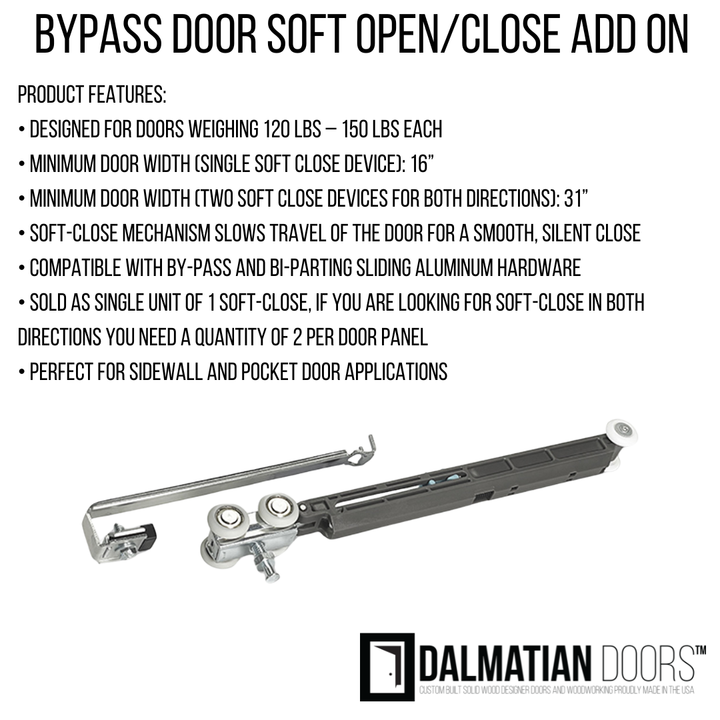 4 Lite Glass Over 1 Wood Panel Bypass Door - DALMATIAN DOORS™ and Woodworking