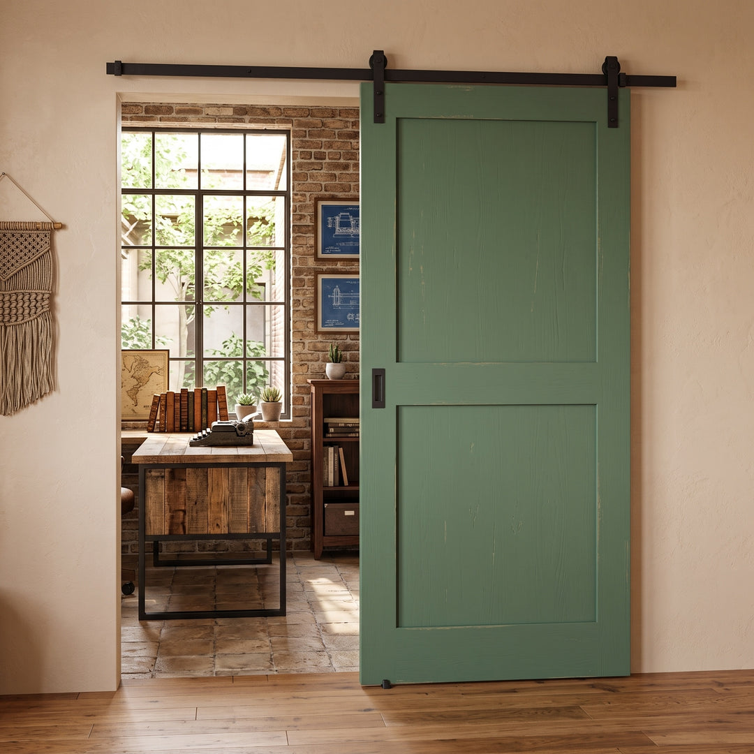 Wood 2 Panel Barn Door - DALMATIAN DOORS™ and Woodworking
