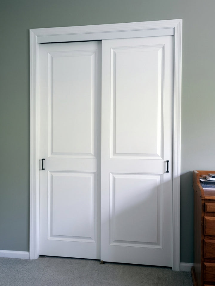 Wood 2 Panel Bypass Door - DALMATIAN DOORS™ and Woodworking