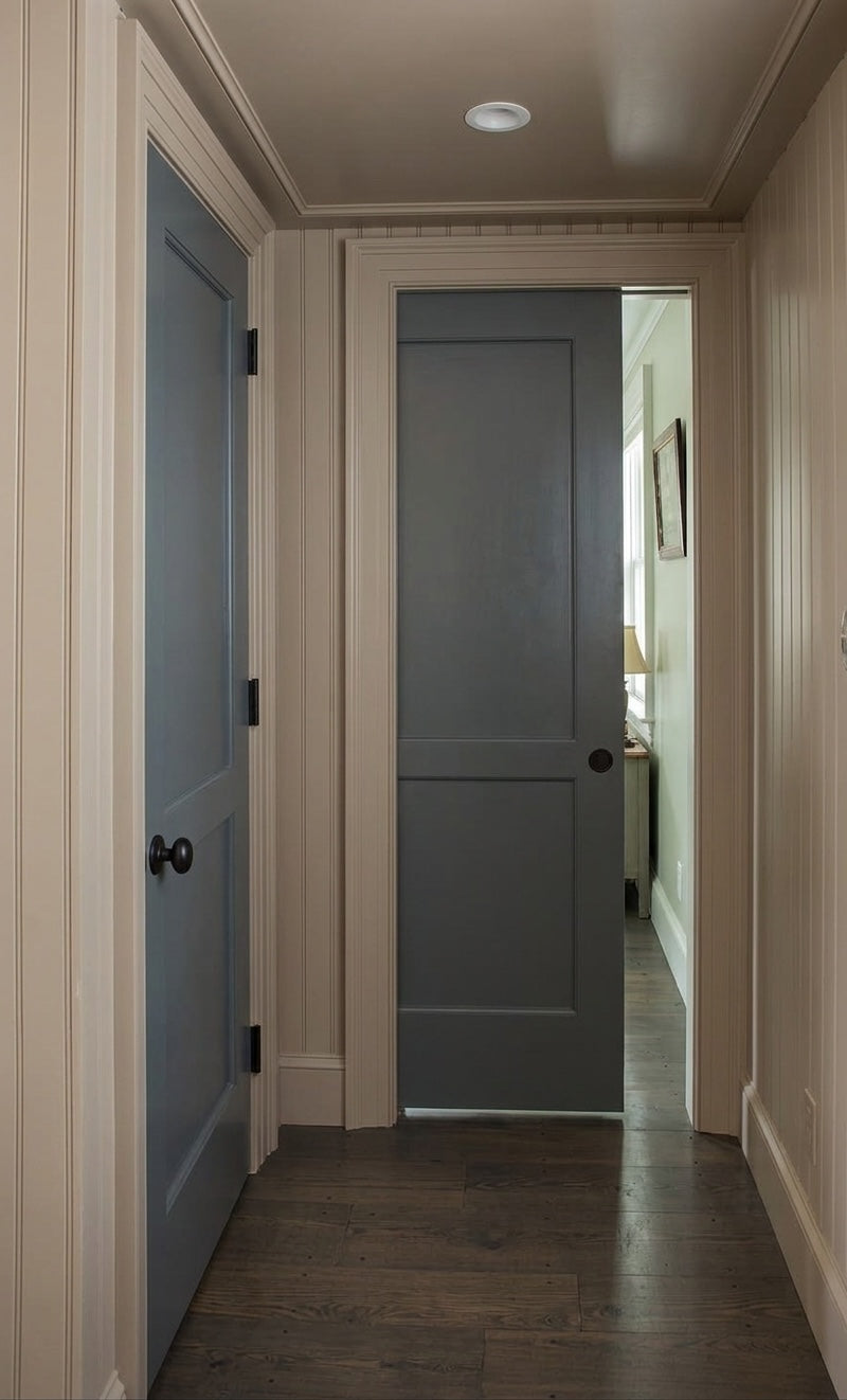 Wood 2 Panel Pocket Door - DALMATIAN DOORS™ and Woodworking
