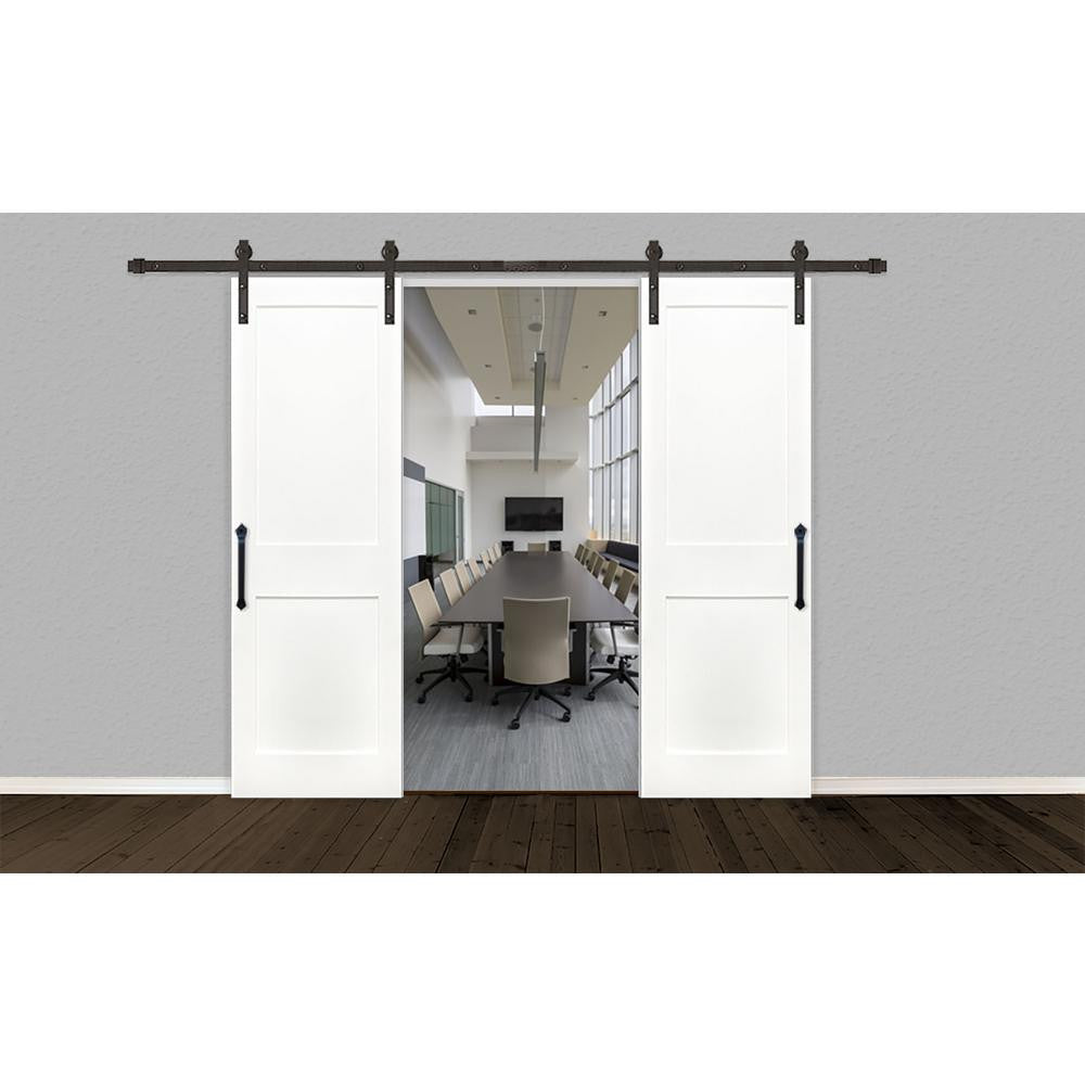 Wood 2 Panel Double Barn Door - DALMATIAN DOORS™ and Woodworking