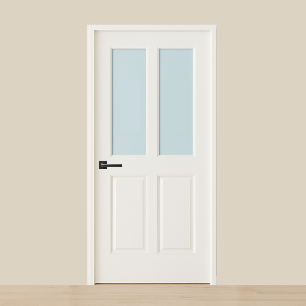 2 Lite Over 2 Wood Panel Door - DALMATIAN DOORS™ and Woodworking