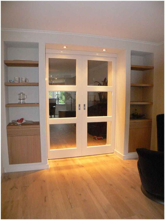 3 Lite Glass Pocket Door - DALMATIAN DOORS™ and Woodworking