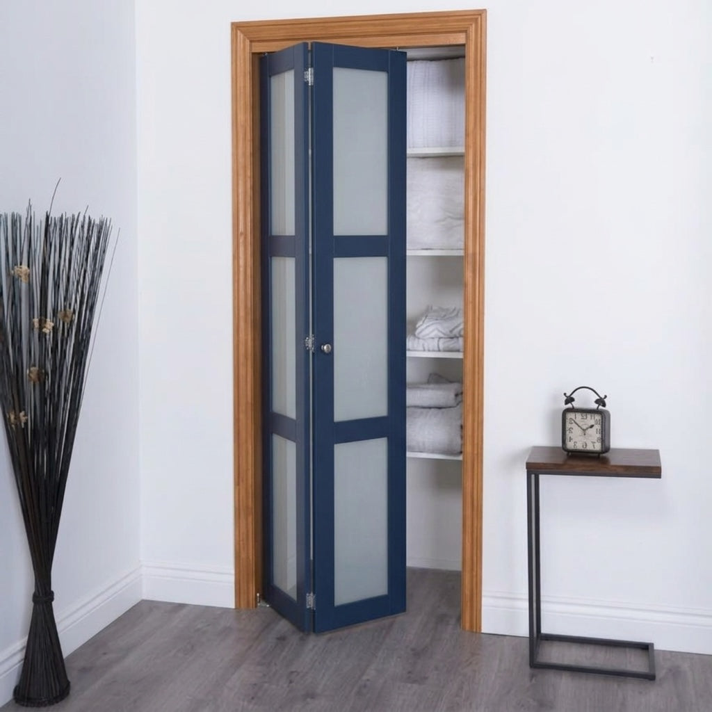 3 Lite Glass Bifold Door - DALMATIAN DOORS™ and Woodworking
