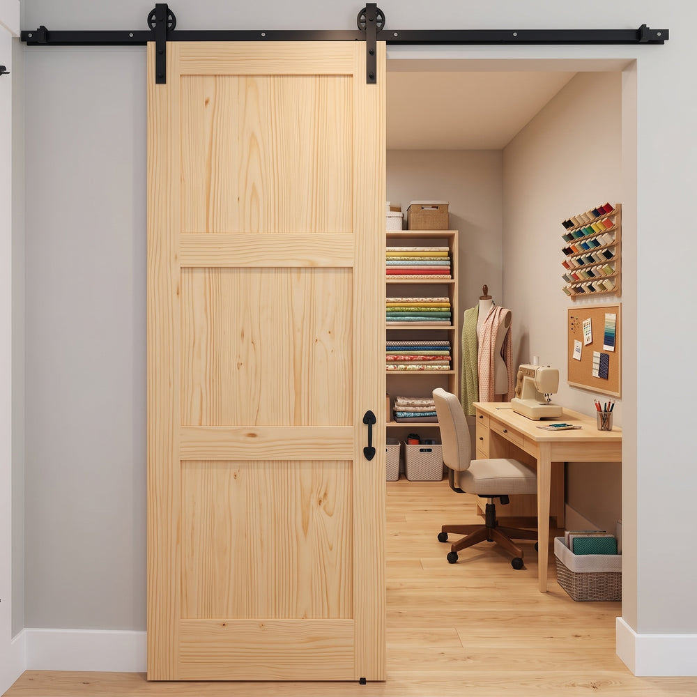 Wood 3 Panel Barn Door - DALMATIAN DOORS™ and Woodworking