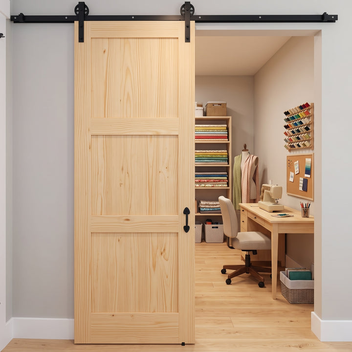 Wood 3 Panel Barn Door - DALMATIAN DOORS™ and Woodworking