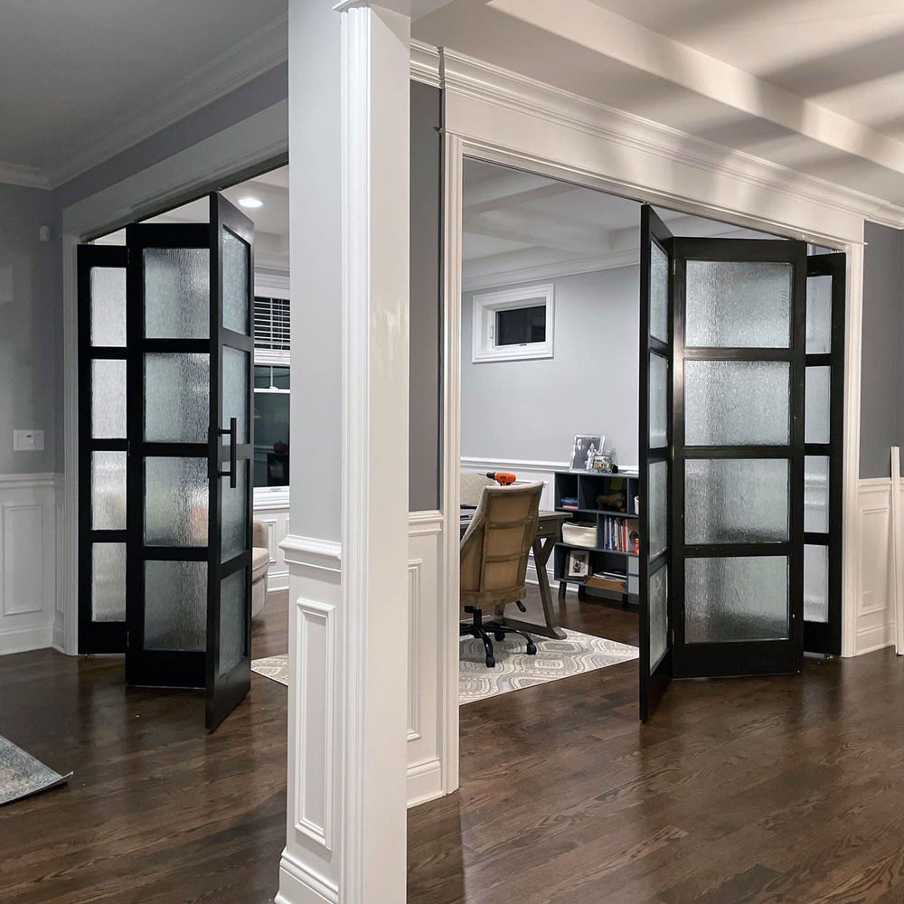 4 Lite Glass Bifold Door - DALMATIAN DOORS™ and Woodworking