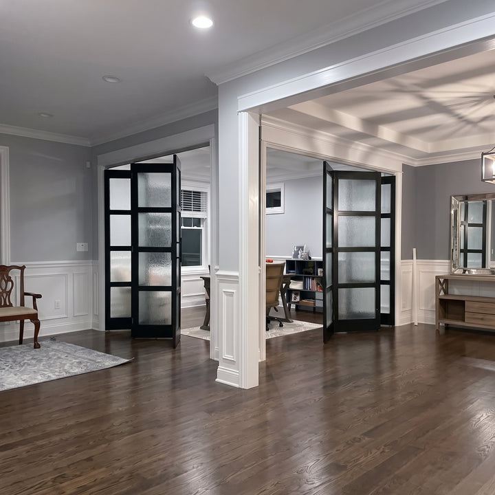 4 Lite Glass Bifold Door - DALMATIAN DOORS™ and Woodworking