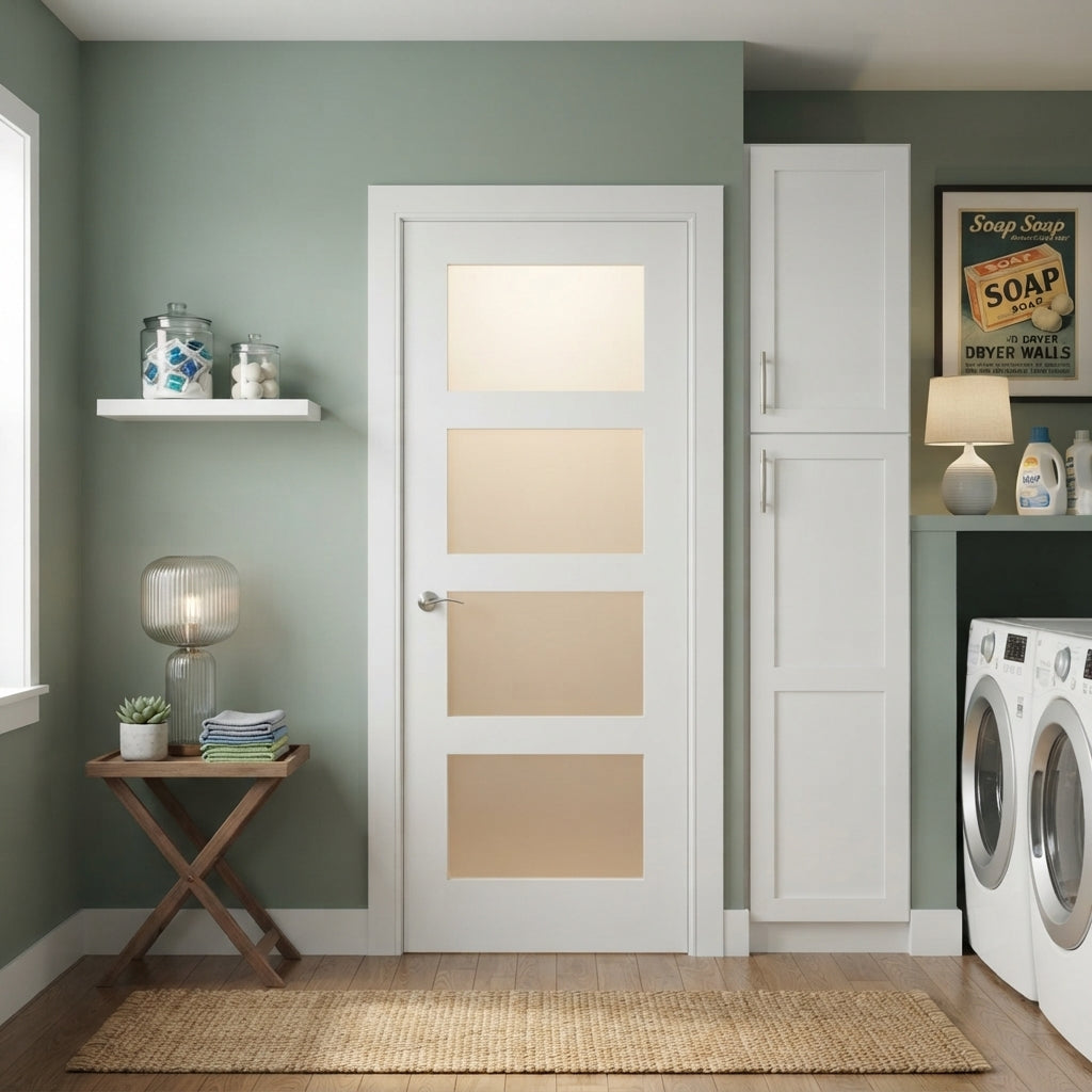 Glass 4 Panel Interior Door - DALMATIAN DOORS™ and Woodworking