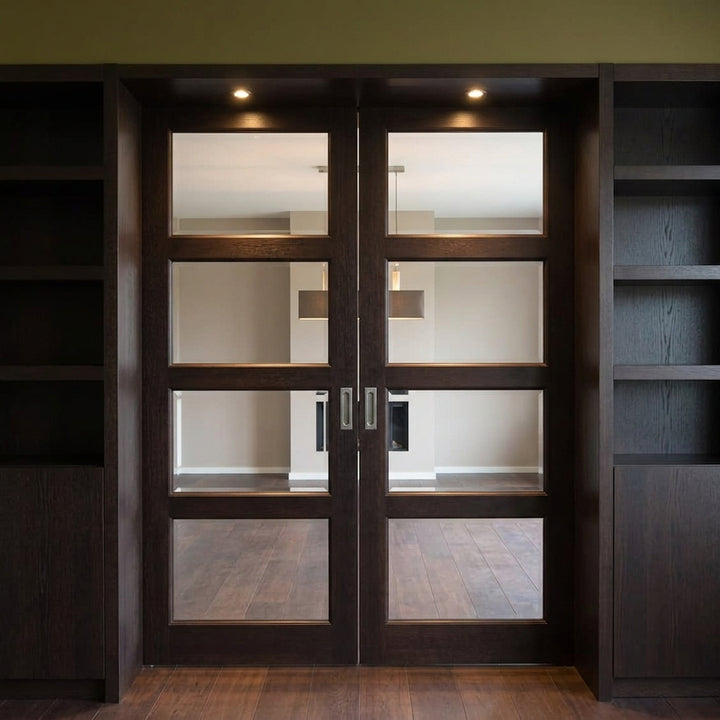4 Lite Glass Pocket Door - DALMATIAN DOORS™ and Woodworking