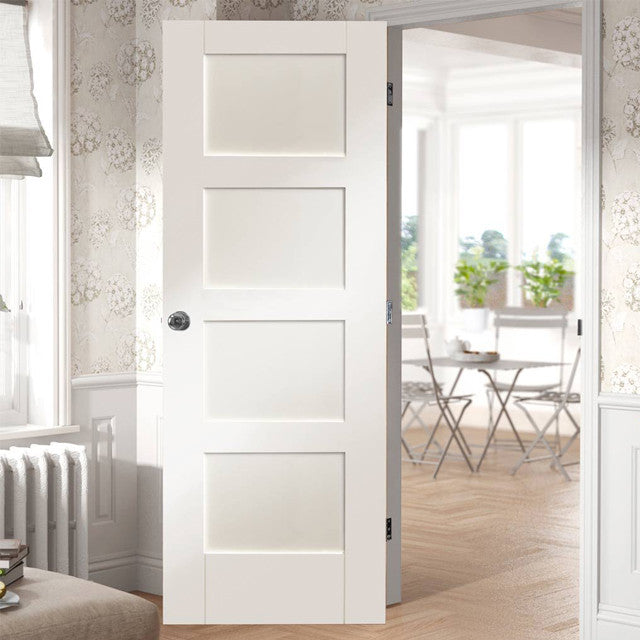 Wood 4 Panel Interior Door - DALMATIAN DOORS™ and Woodworking