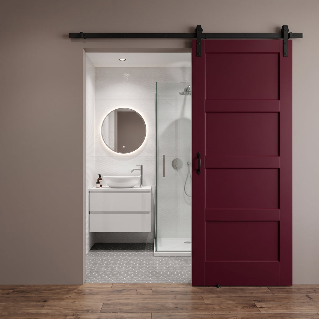 Wood 4 Panel Barn Door - DALMATIAN DOORS™ and Woodworking