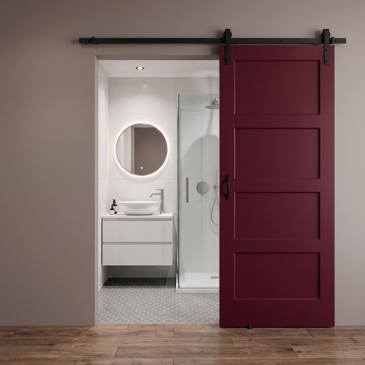 Wood 4 Panel Barn Door - DALMATIAN DOORS™ and Woodworking