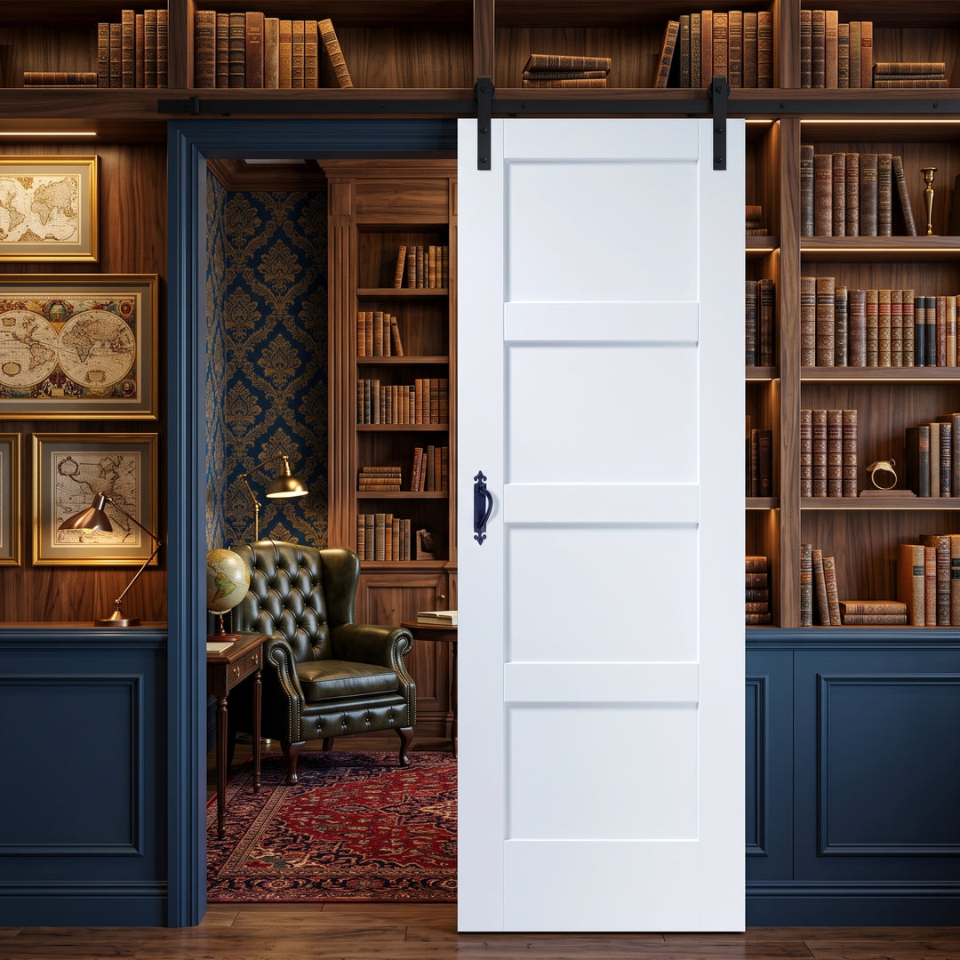 Wood 4 Panel Barn Door - DALMATIAN DOORS™ and Woodworking