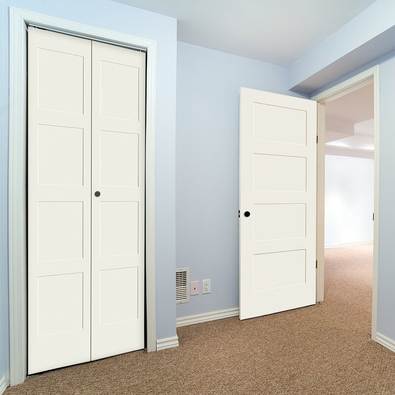 Wood 4 Panel Bifold Door - DALMATIAN DOORS™ and Woodworking