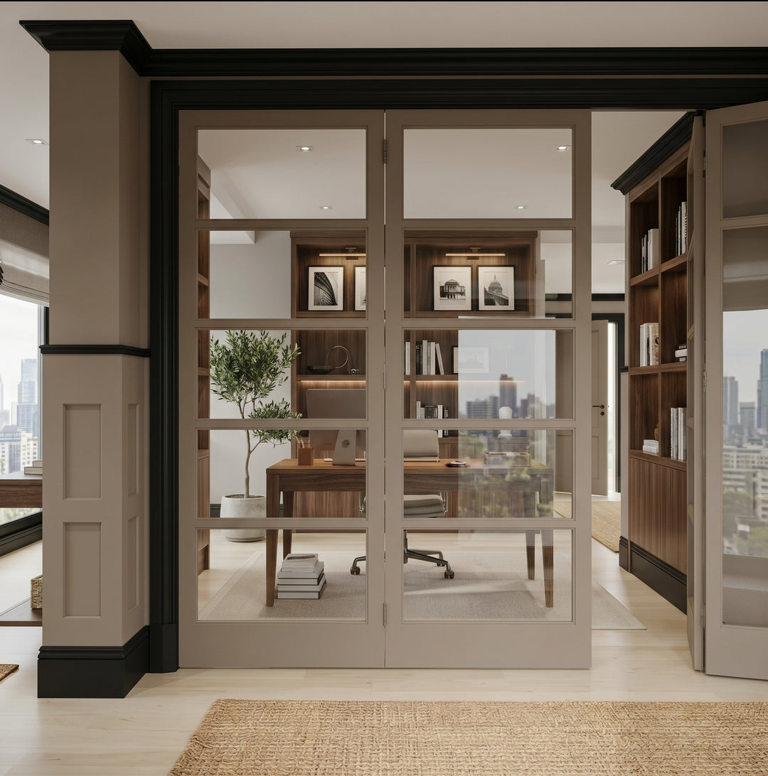 5 Lite Glass Bifold Door - DALMATIAN DOORS™ and Woodworking