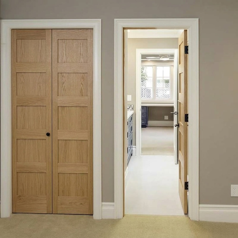 Wood 5 Panel Bifold Door - DALMATIAN DOORS™ and Woodworking