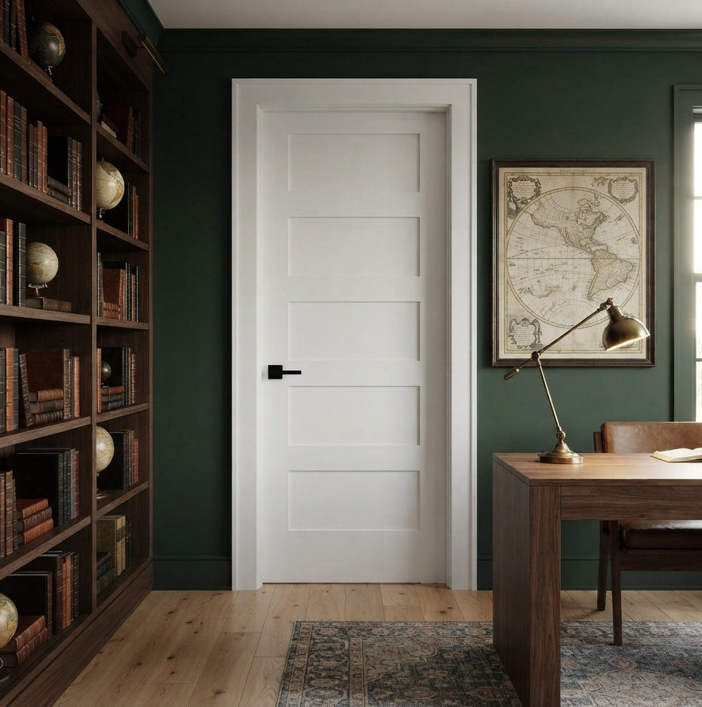Wood 5 Panel Interior Door - DALMATIAN DOORS™ and Woodworking