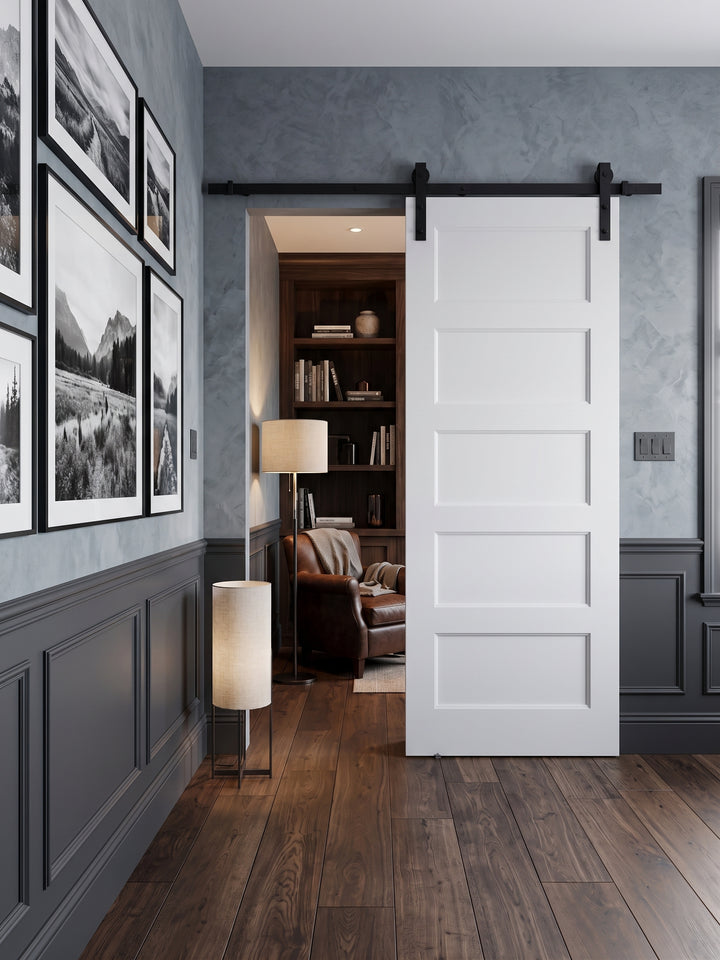 Wood 5 Panel Barn Door - DALMATIAN DOORS™ and Woodworking