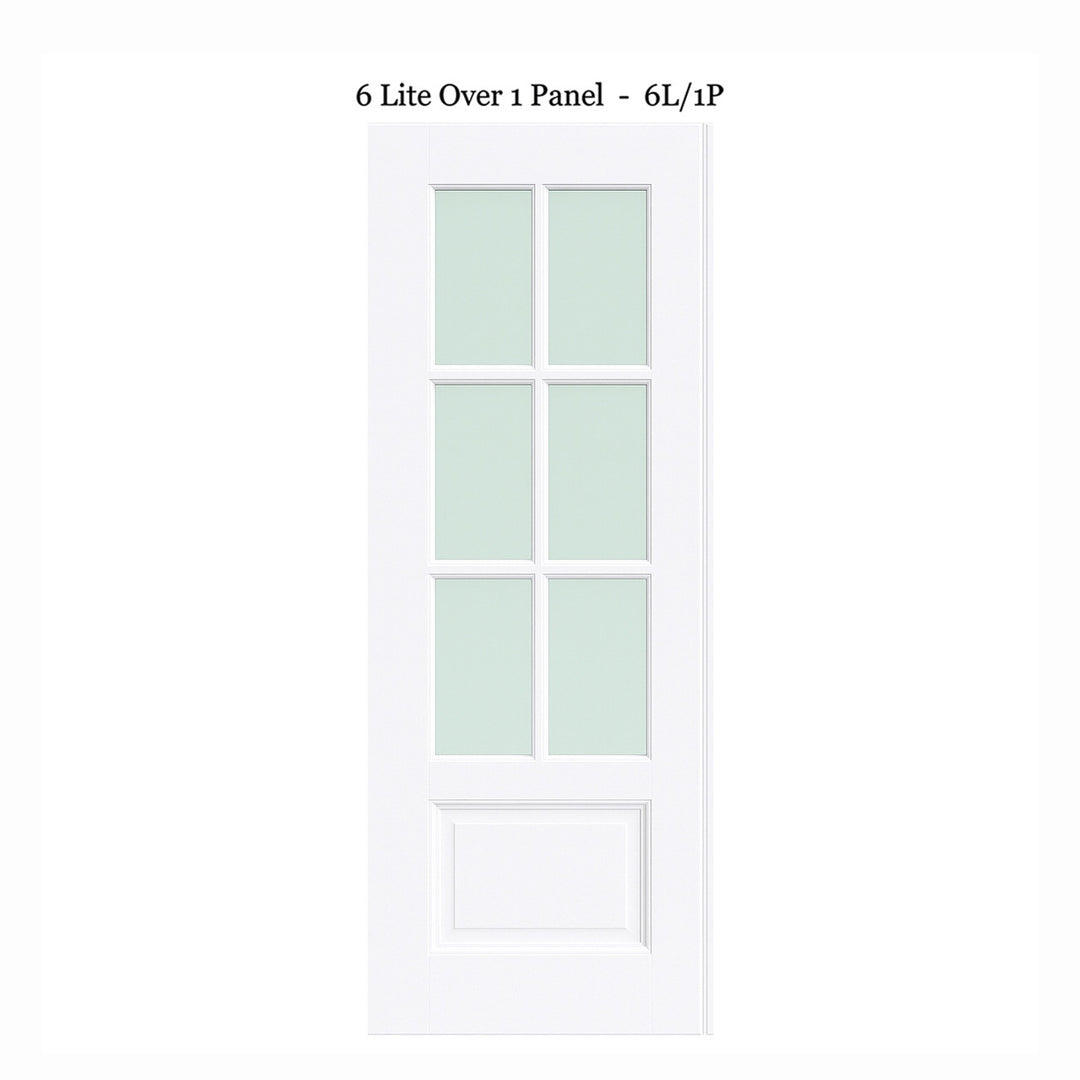 6 Lite Over 1 Wood Panel Barn Door - DALMATIAN DOORS™ and Woodworking
