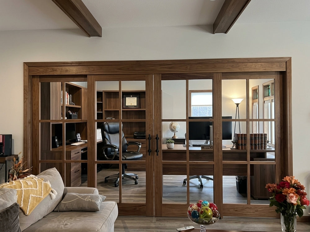 6 Lite Glass Bypass Door - DALMATIAN DOORS™ and Woodworking