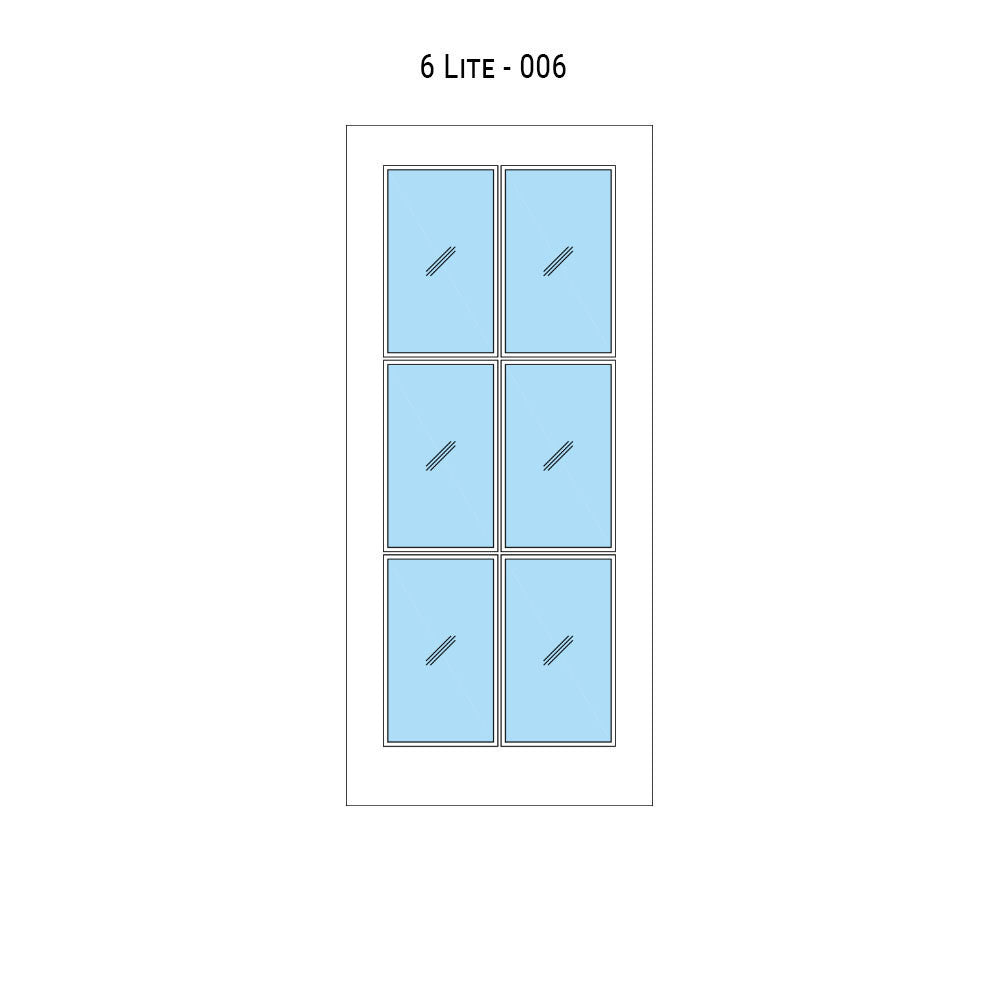 6 Lite Interior Door - DALMATIAN DOORS™ and Woodworking
