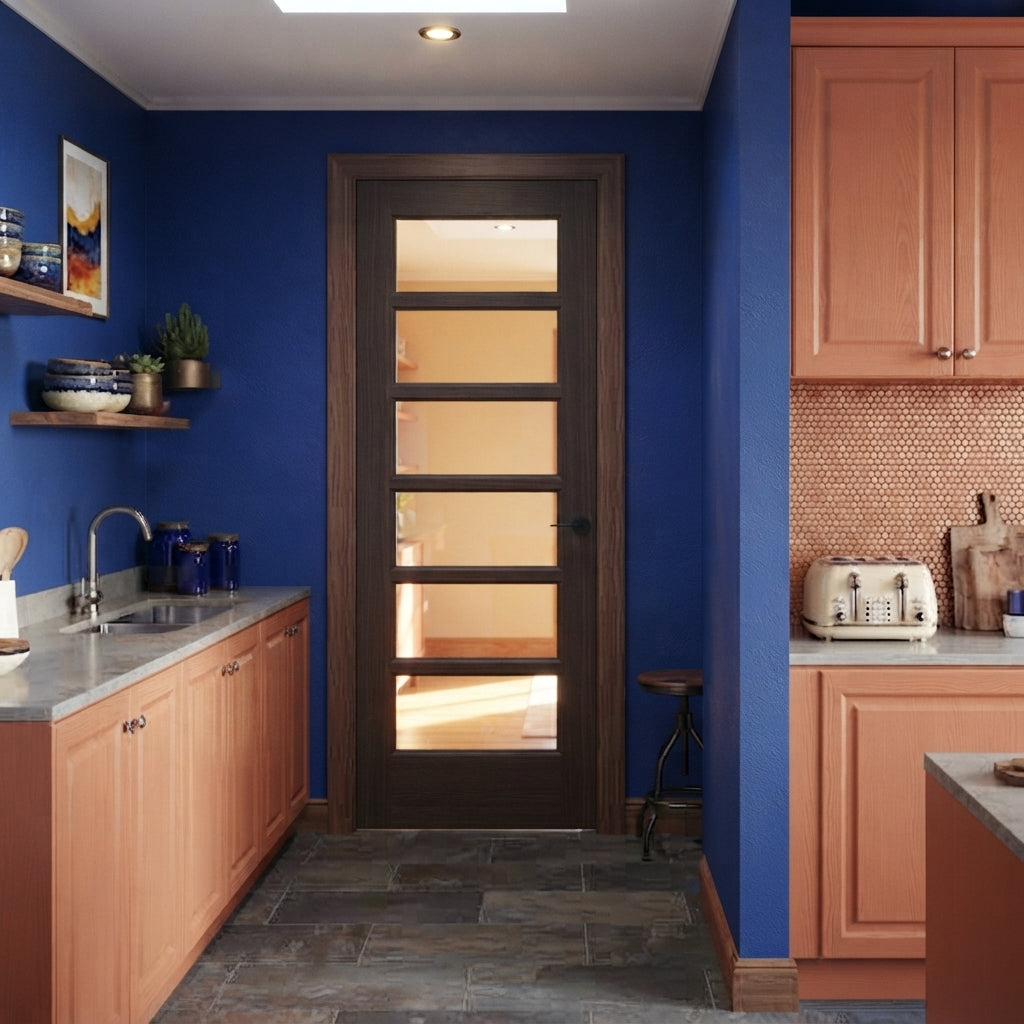 Glass 6 Panel Interior Door - DALMATIAN DOORS™ and Woodworking