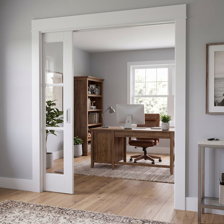 6 Lite Glass Pocket Door - DALMATIAN DOORS™ and Woodworking