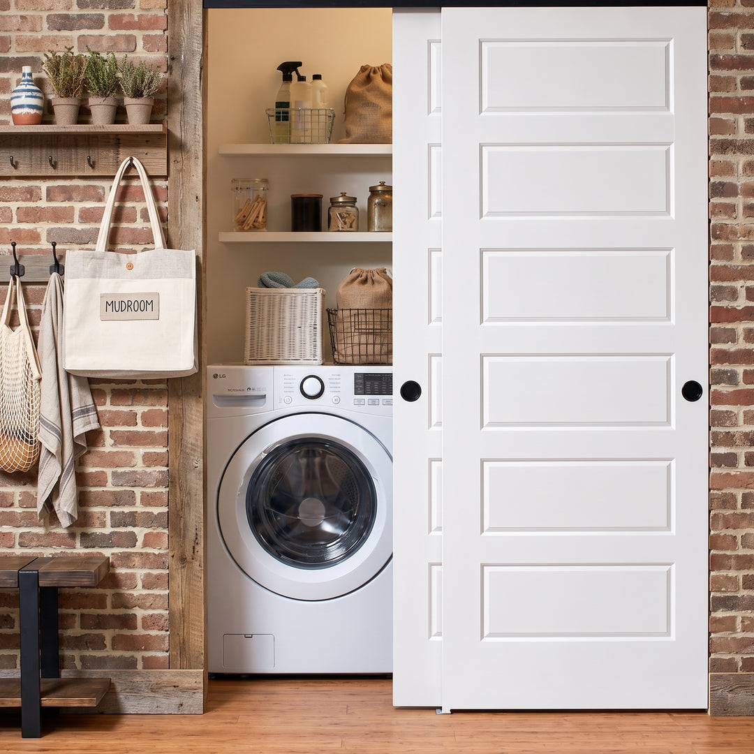 Wood 6 Panel Bypass Door - DALMATIAN DOORS™ and Woodworking