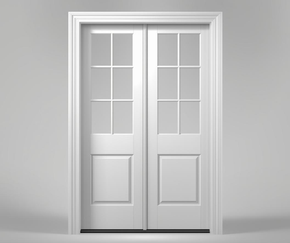 6 Lite Over 1 Wood Panel French Door - DALMATIAN DOORS™ and Woodworking