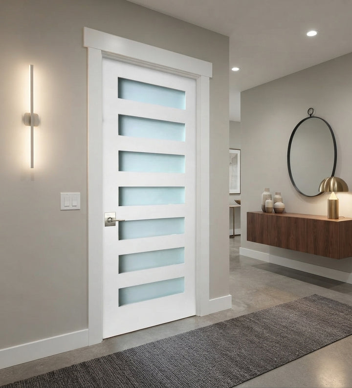 Glass 7 Panel Interior Door - DALMATIAN DOORS™ and Woodworking