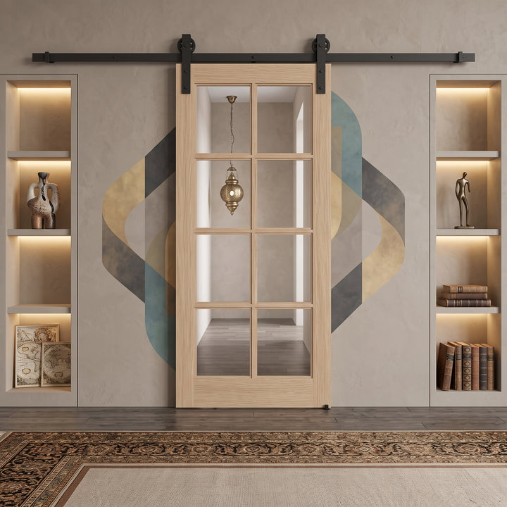 8 Lite Glass Barn Door - DALMATIAN DOORS™ and Woodworking