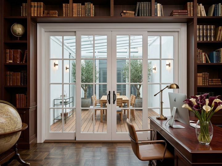 8 Lite Glass Bypass Door - DALMATIAN DOORS™ and Woodworking